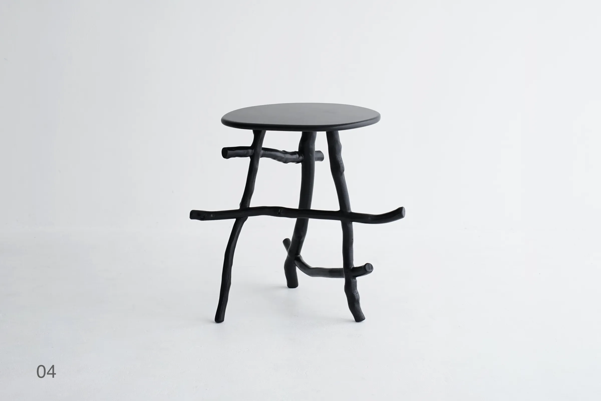 Uneri 04 tall stool capturing the energy of a tree's search for light by So Tanaka Studio
